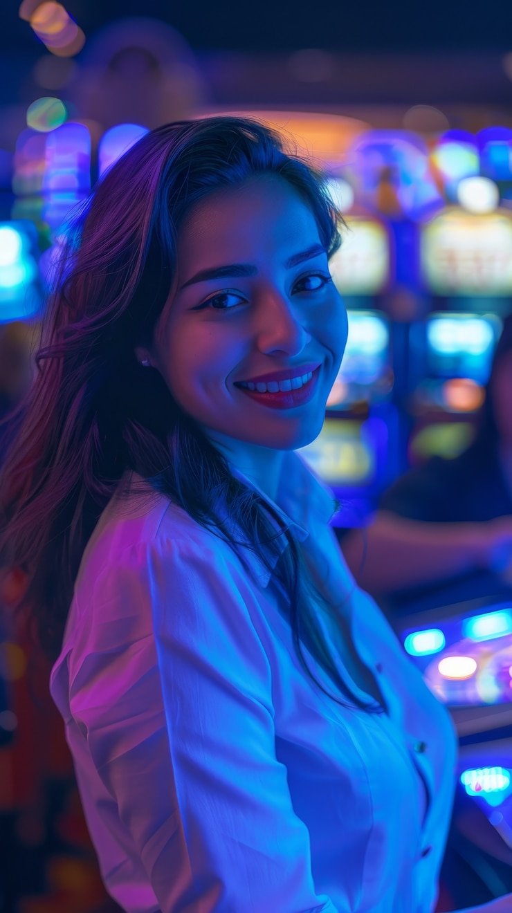 Layar permainan blackjack dealer langsung hahawin88 di perangkat mobile